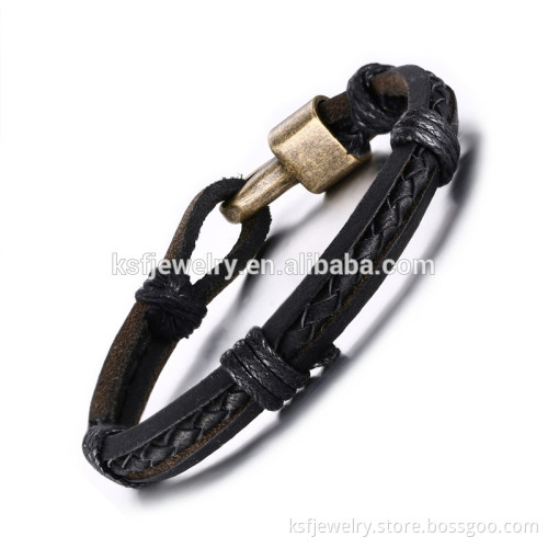 Fashion Handmake Bulk Leather Bracelet for Men Women Wholesale